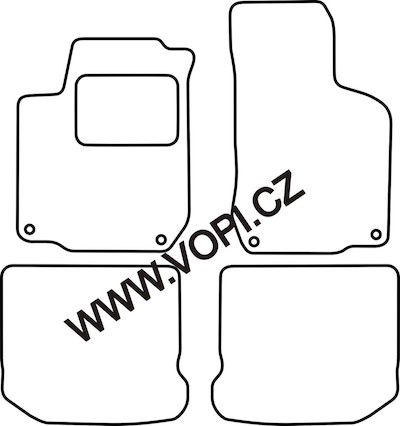 Autokoberce Volkswagen Golf IV - 08/2001 Perfectfit (4930)